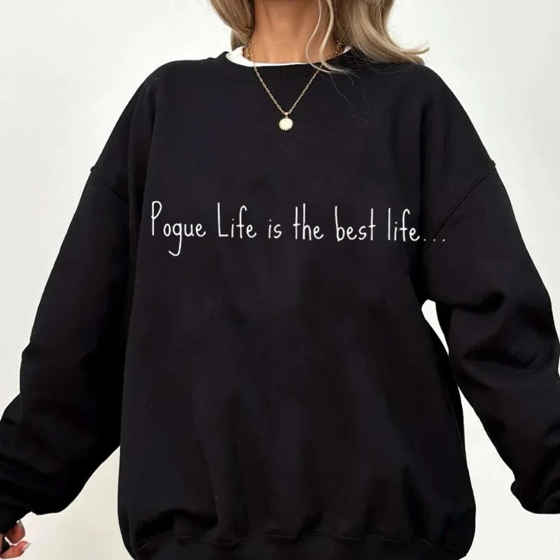 Pogues for Life Sudadera extragrande de Carolina del Norte, Obx, Regalo de viajero, Unisex, Pogues for Life P4l, Tops casuales, Ropa informal estilo hip hop