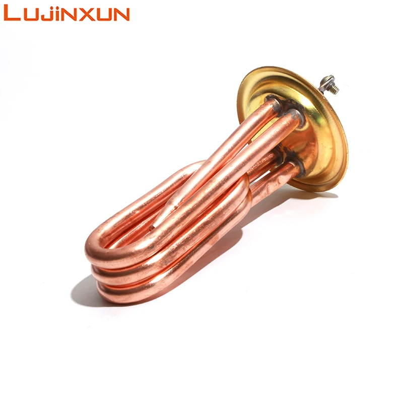 LUJINXUN Electric Heating Element 220V Boiling Water heater 2KW/3KW Red Copper Tube Flange/Disc 63mm