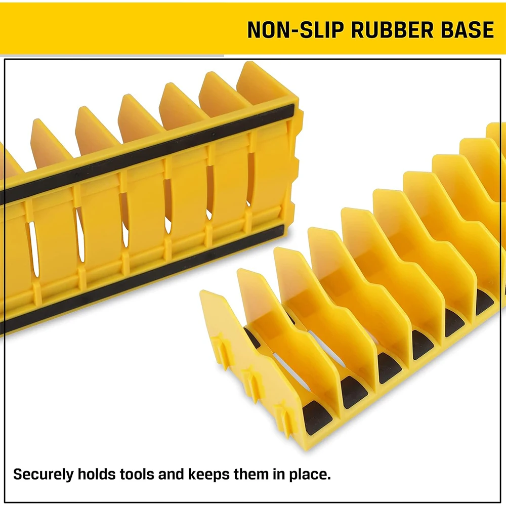 Wrench Storage Organizer 10 Slot Plier Holder Cutter Hammers Hand Tools Modular Toolbox Holder Made Durable Plastic Easy Storage