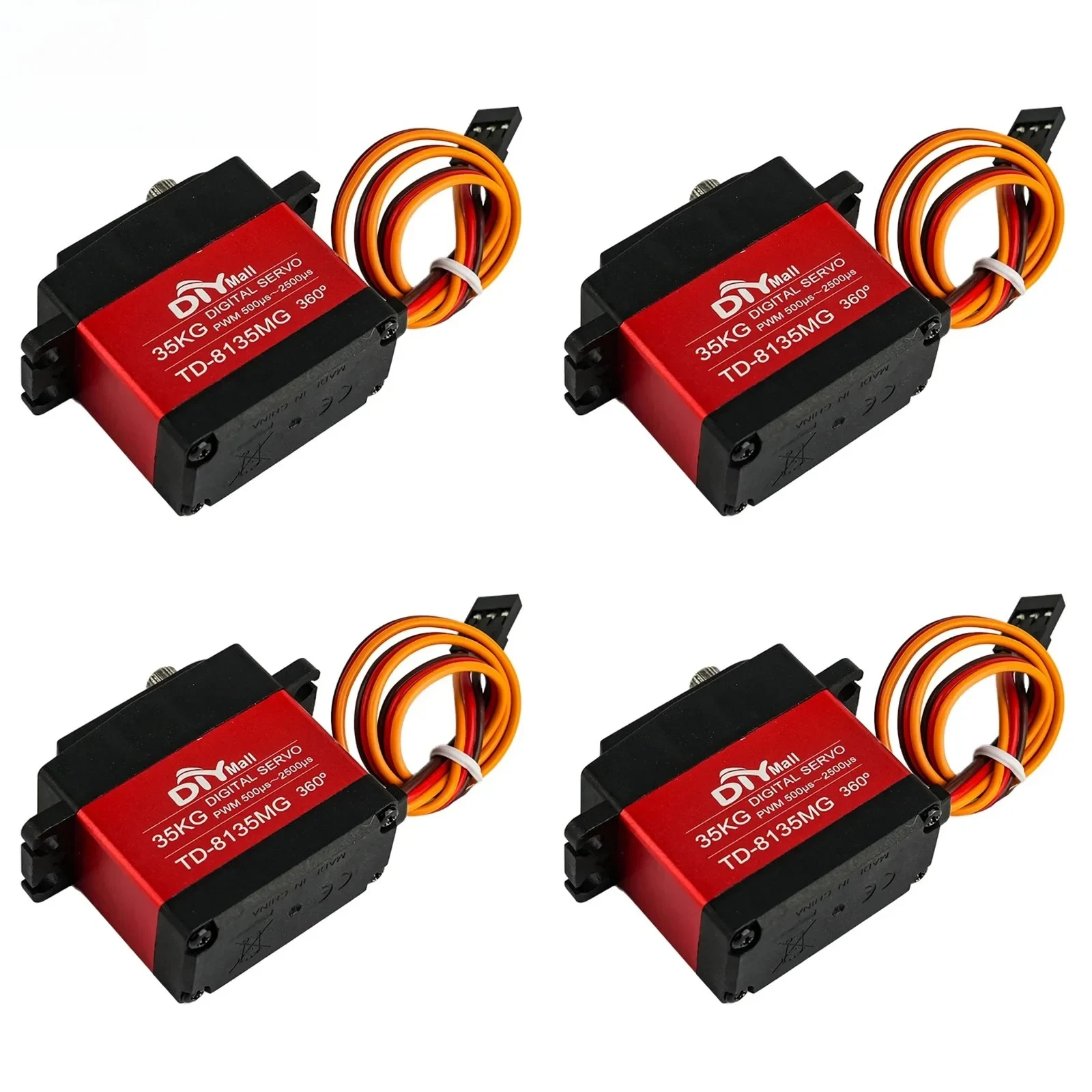 Servo RC resistente al agua de 35KG TD-8135MG Servo Digital de alto par 180/270/360 grados para coche trepador de control remoto barco avión PWM 500-2500usec