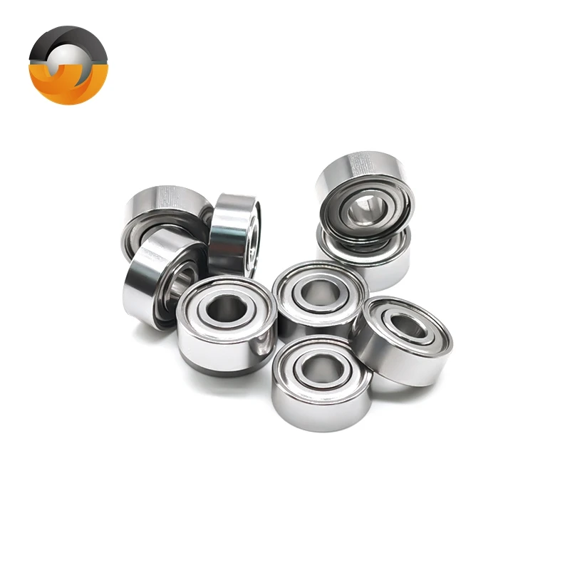 10pcs R3ZZ SR3ZZ Bearing 4.762x12.7x4.978mm Stainless Steel Miniature Bearing ABEC-9 Double Metal Shielded for Fishing Reel