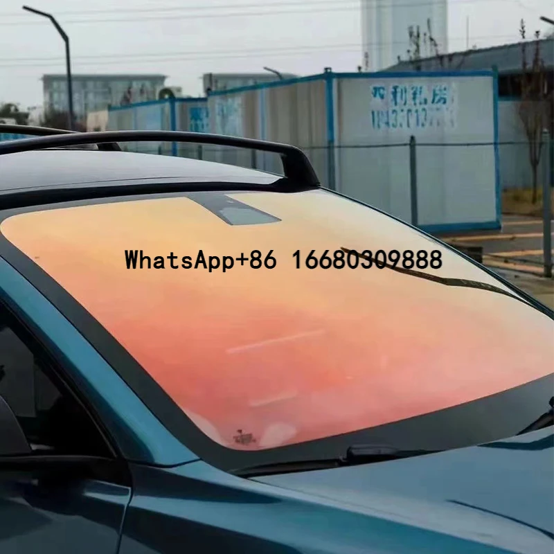 

VLT83% IRR79% Red Chameleon Tint Factory Price 1.52*30m Car Window Film Windshield Solar Colored Sunset Chameleon Film
