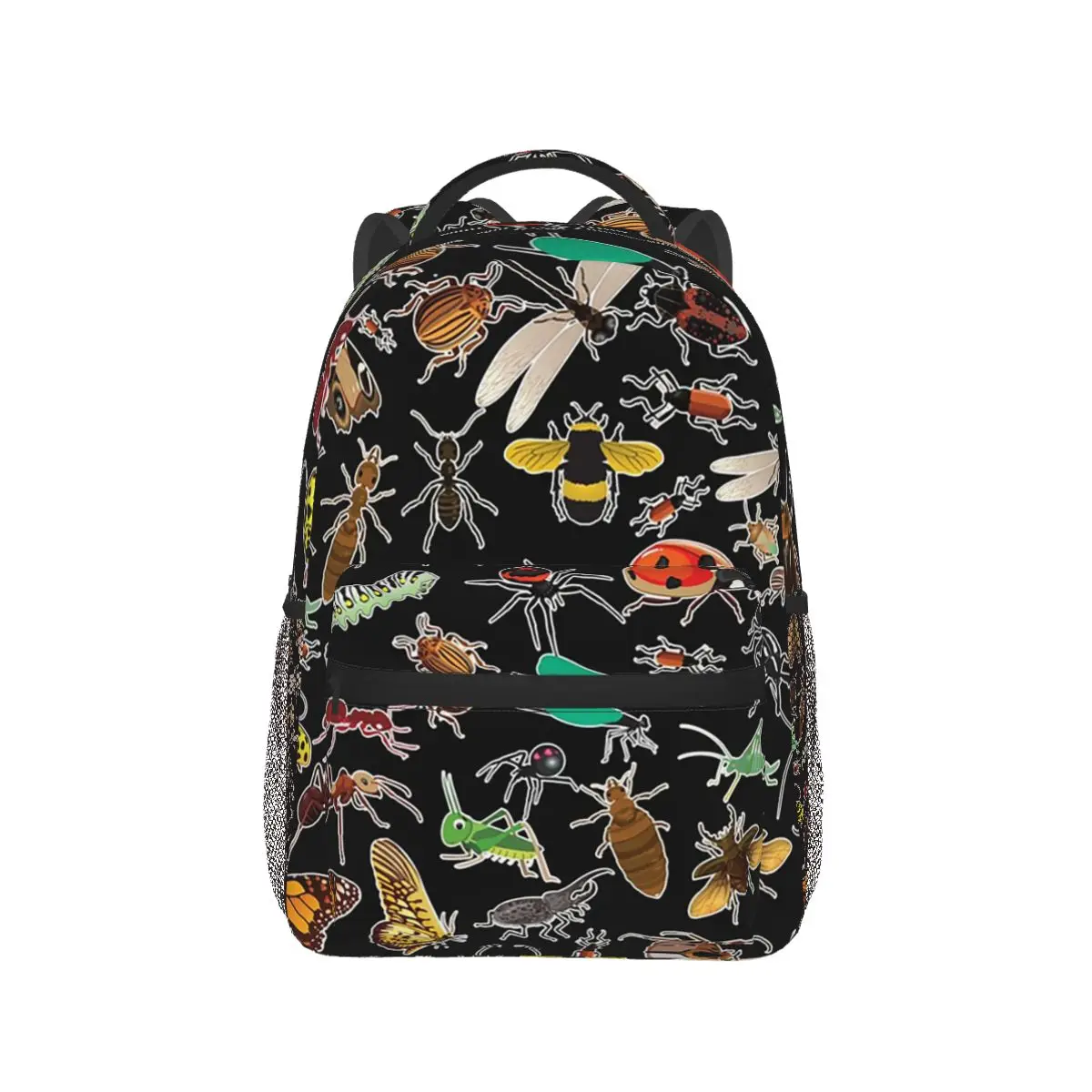 Cooler Rucksack mit vielen Käfern, lustiger Insektenliebhaber, Entomologe, heißer Verkauf, Tagesrucksack, große Kapazität, Büchertasche, Schultasche, Umhängetaschen