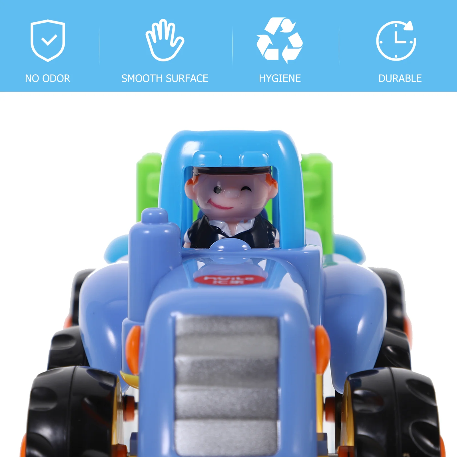 Kids Car Toy Tractors Car Model Engineering Van Model Kids Early Learning Toy Blue