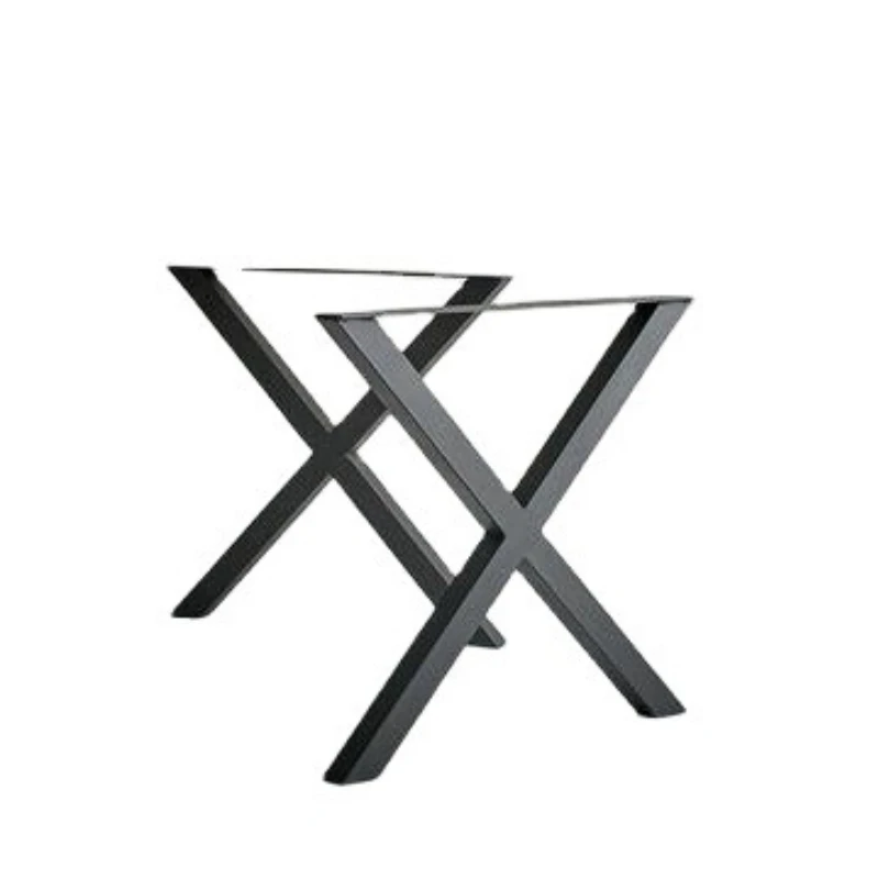 Wrought iron table legs, desk metal tripod, simple large board table rack