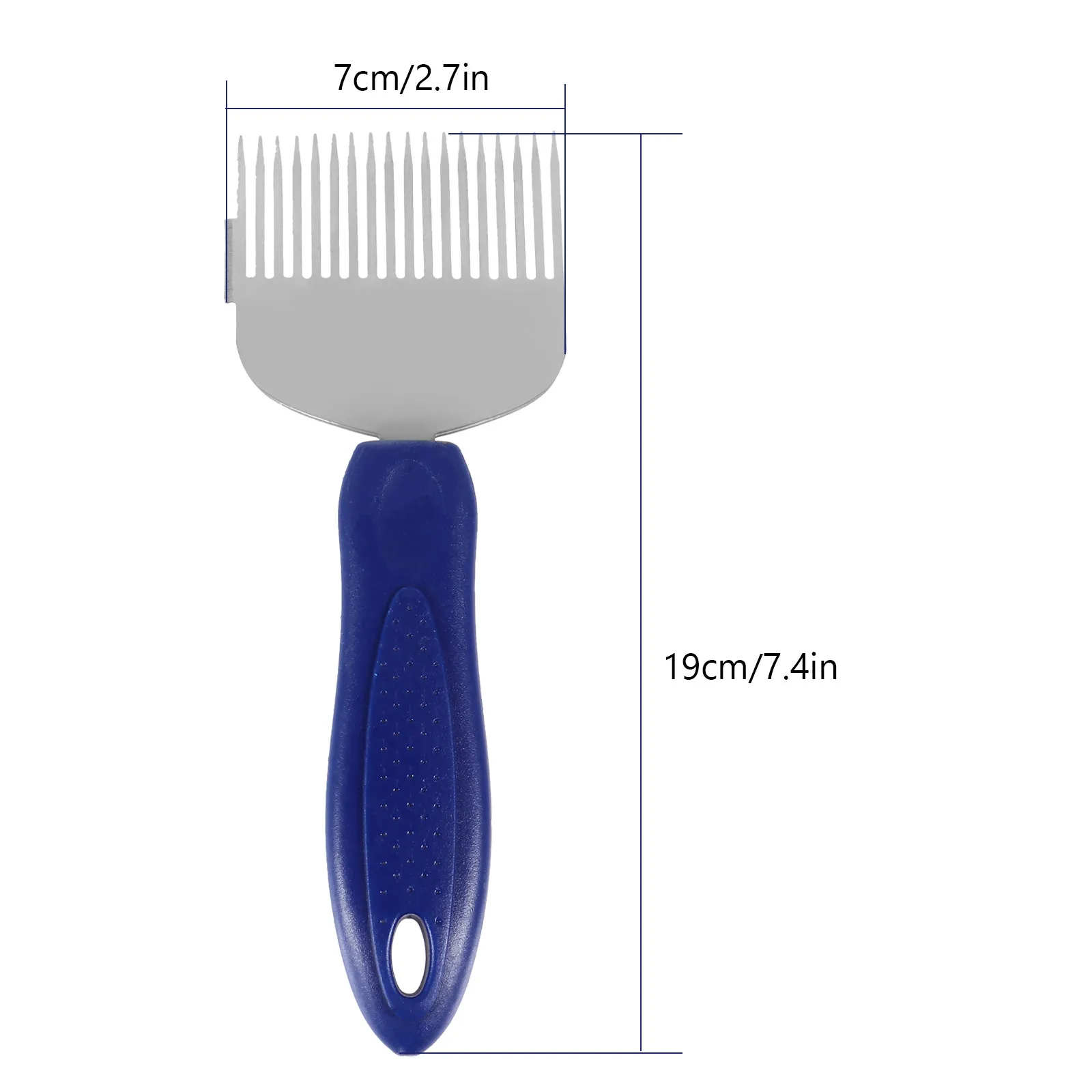 Stainless Steel Honey Scraper Tool with Wide Blade and Comfortable Plastic Handle for Easy Honey Uncapping
