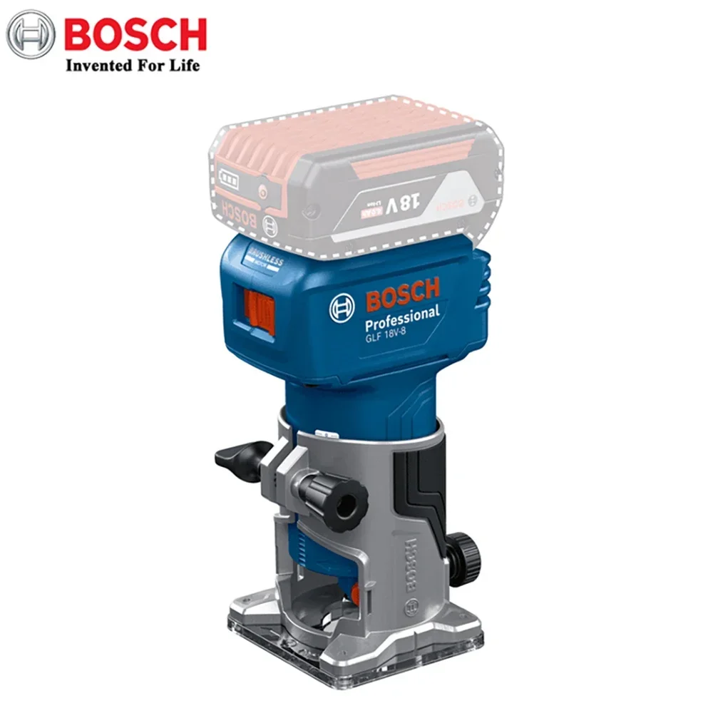 BOSCH GLF 18V-8 Electric Trimmer Wood Router Machine Carpentry Tool for Woodwork Trimming Grooving Carving Milling GLF18V-8