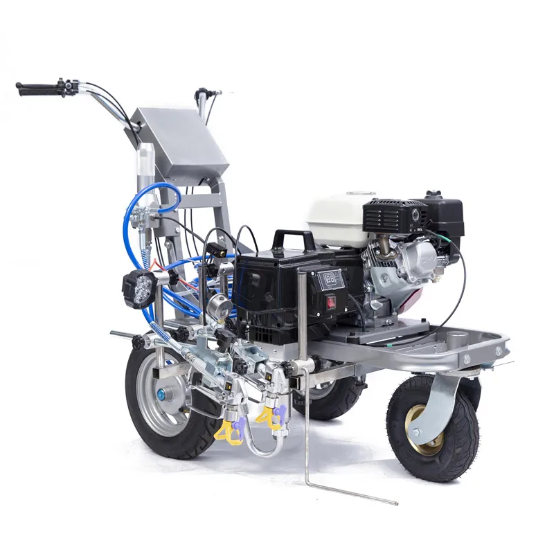 Hand-Push LS 6070 Cold Paint Road Line Marking Machine New Easy Maintenance with Reliable Engine and Pump Components