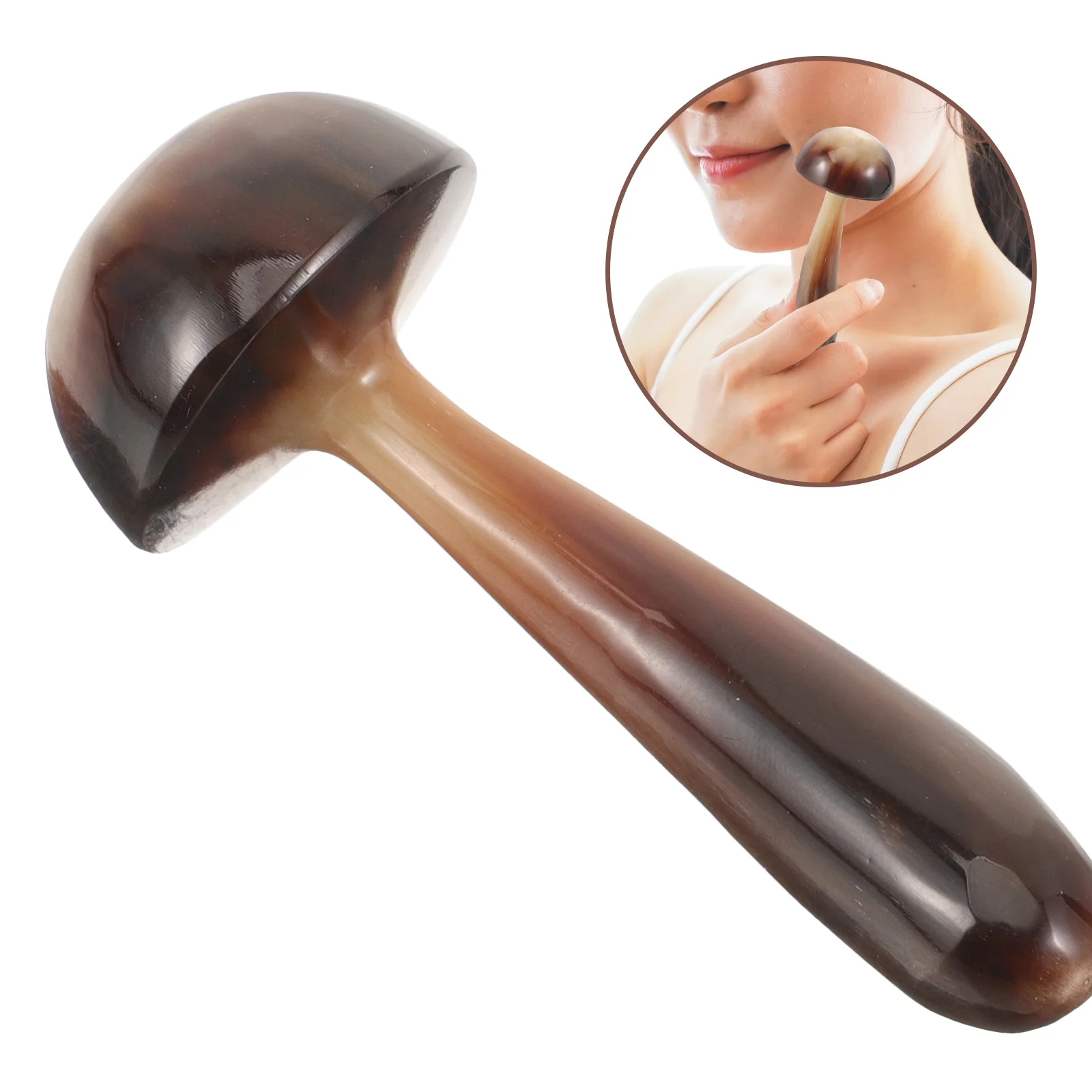 Scraper Gua Sha Stick Massage Care Supply เครื่องมือ Scrapper Ox Horn Guasha คณะกรรมการสุขภาพเห็ดออกแบบฝังเข็ม