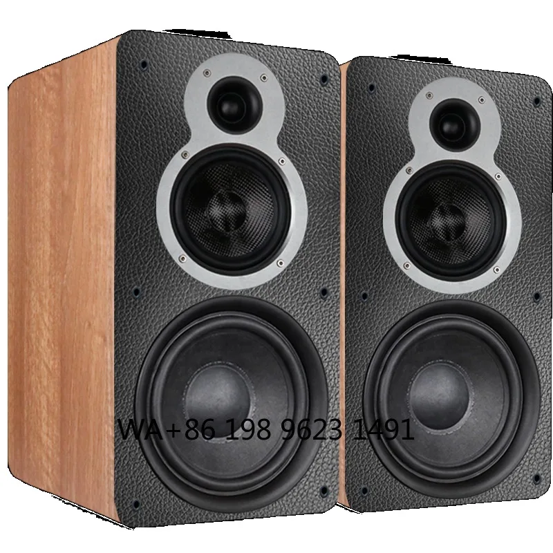 Wooden HIFI Bookshelf Home Theater Speakers Professional Stereo Loud Speaker for Home Cinema Entertainment Audio System