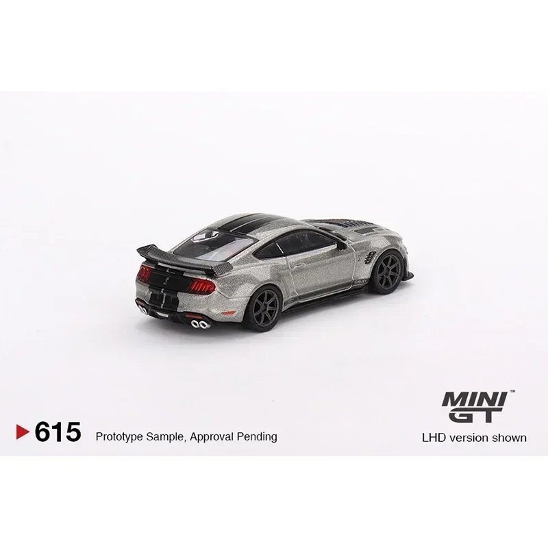 MINIGT 615 1:64 Shelby GT500 SE Widebody Pepper Gray Metallic Diecast Car Model Toy Bubble Hood Gift