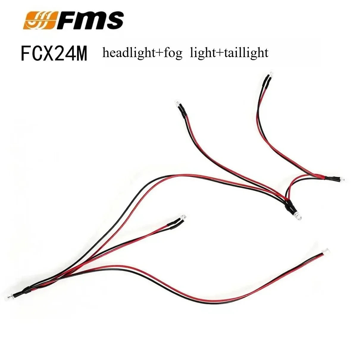 Upgrade The Headlights, Fog Lights, and Taillights of The Modified Lamp Group To 6 Lamp Groups for FMS 1/24 FCX24M RC Car