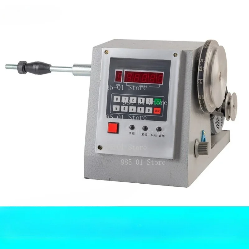 XB-D4 Electric Coil Winding Machine, Programmable Speed Regulator with Foot Pedal and Spindle Suitable for Thick Wire Processing
