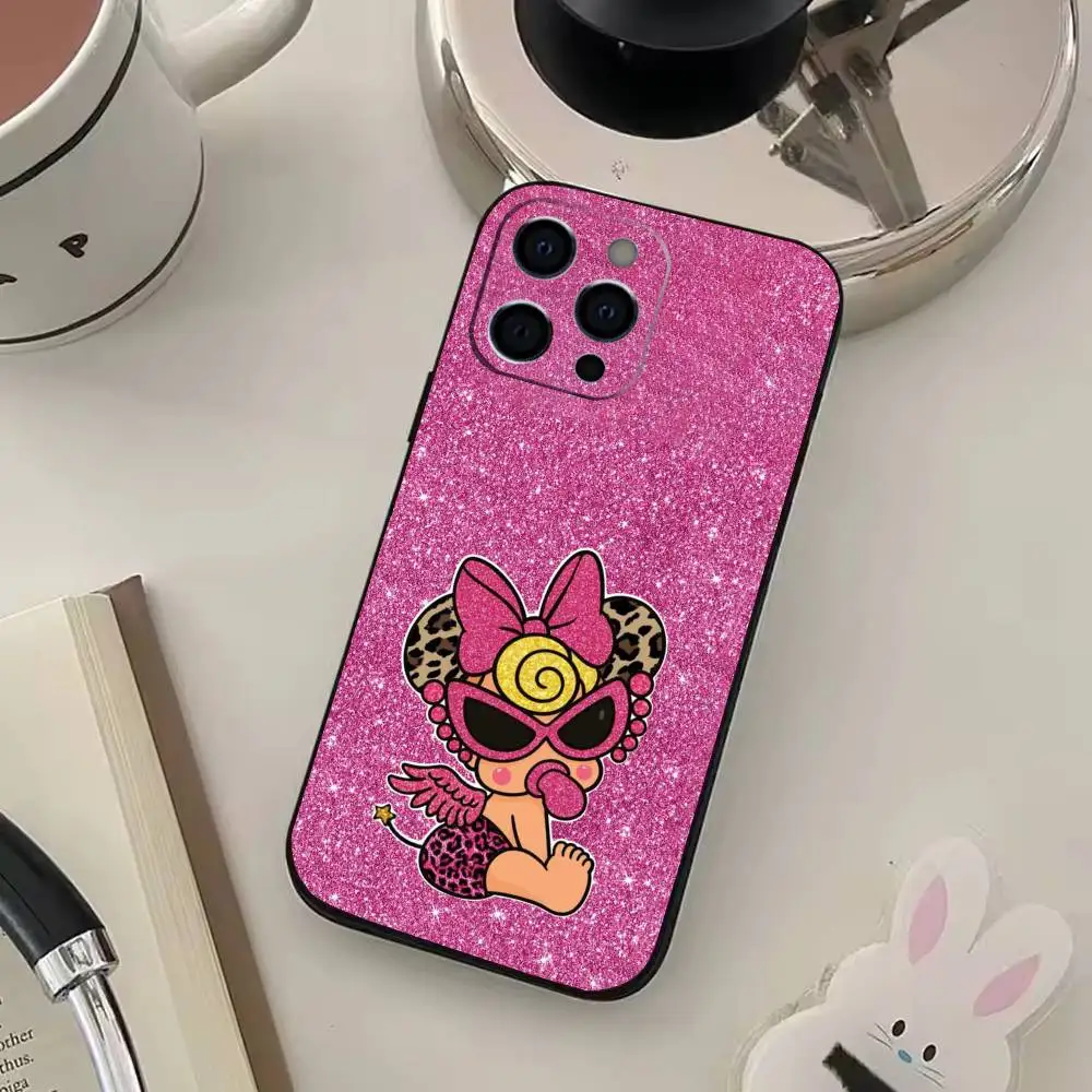 حافظة هاتف H-Hysteric M-Mini لهاتف iPhone17,16,15,14,13,12,11 Plus، Pro Max غطاء أسود ناعم #3