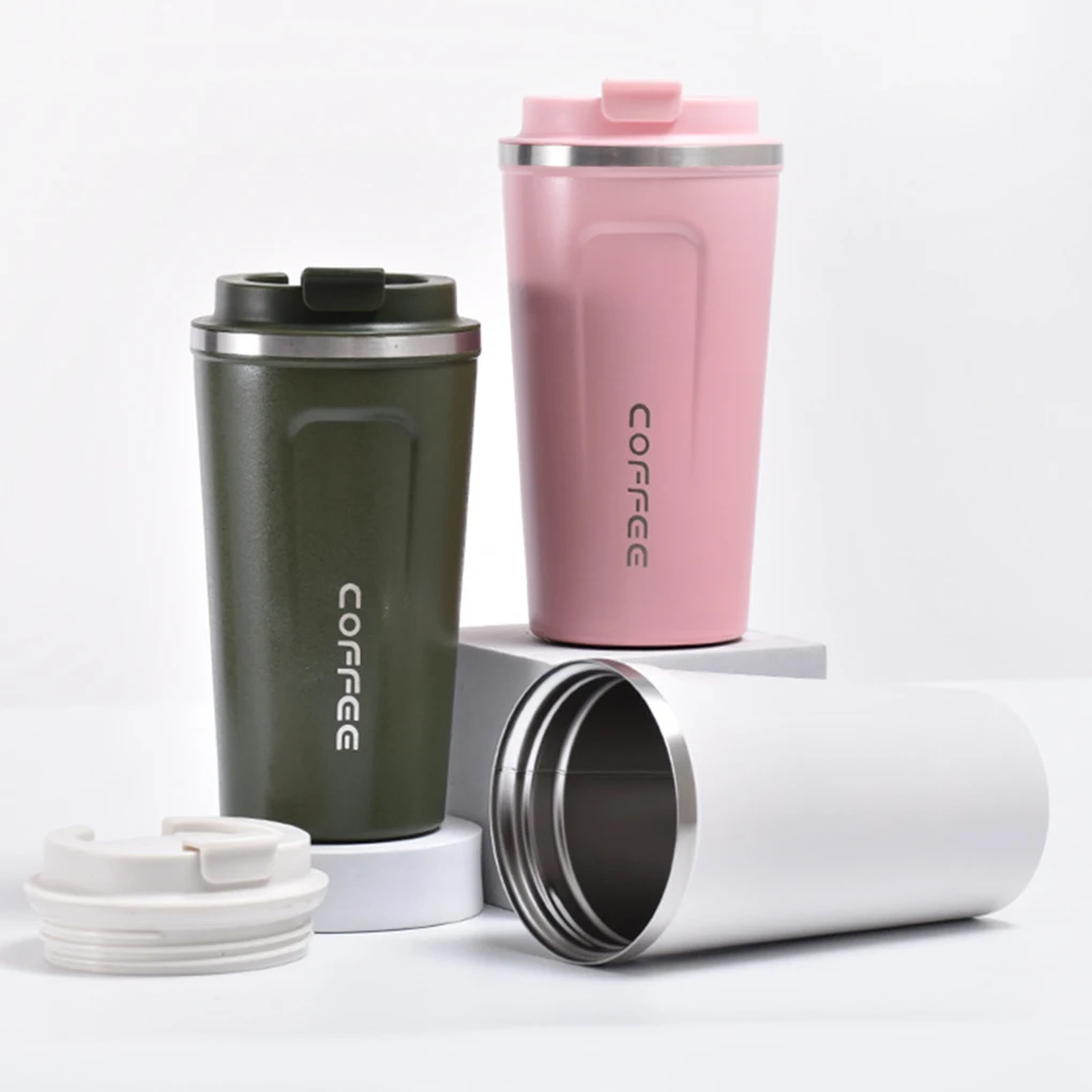 Coffee Mug Beverage Insulated Cup Stainless Steel Multi-purpose Flask Vacuum Thermal Water Bottle Household Pink