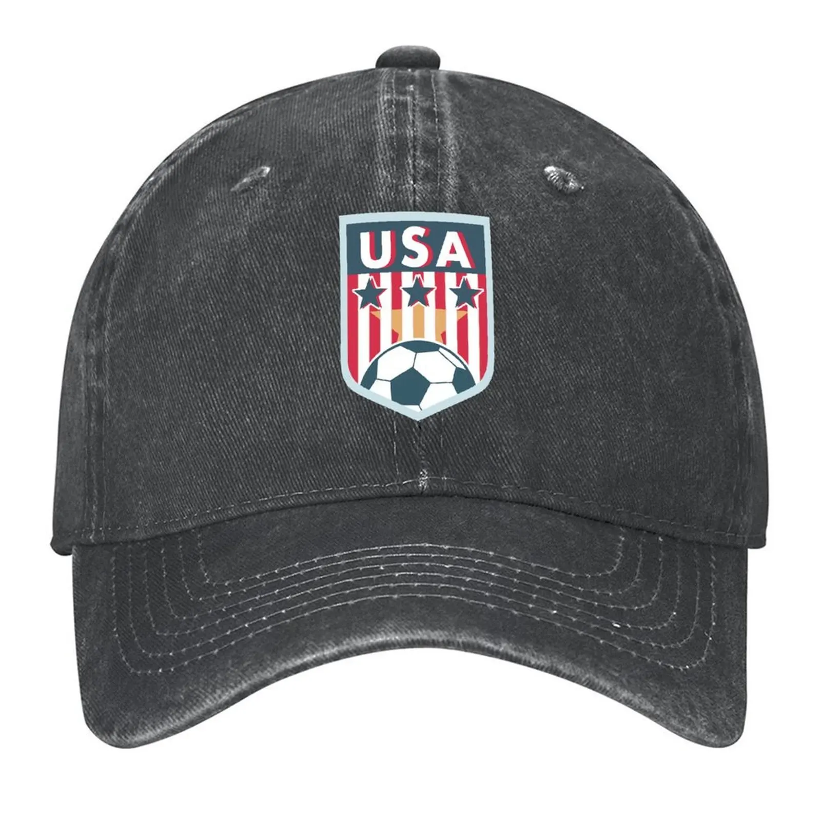 

USA Soccer Crest #1- American National Soccer Team Baseball Cap Trucker Cap Hat Baseball Cap Big Size Hat derby hat Men Women's