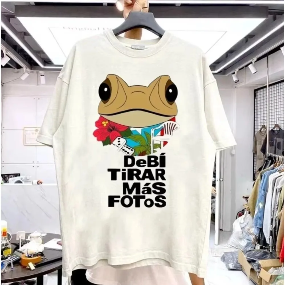 Nueva Camiseta de Manga Corta para Hombre y Mujer, Diseño Bad Bunny Sapo Concho DTMF 2026, Nueva Oferta, Reimpresión en Algodón, Estampada, Talla Grande