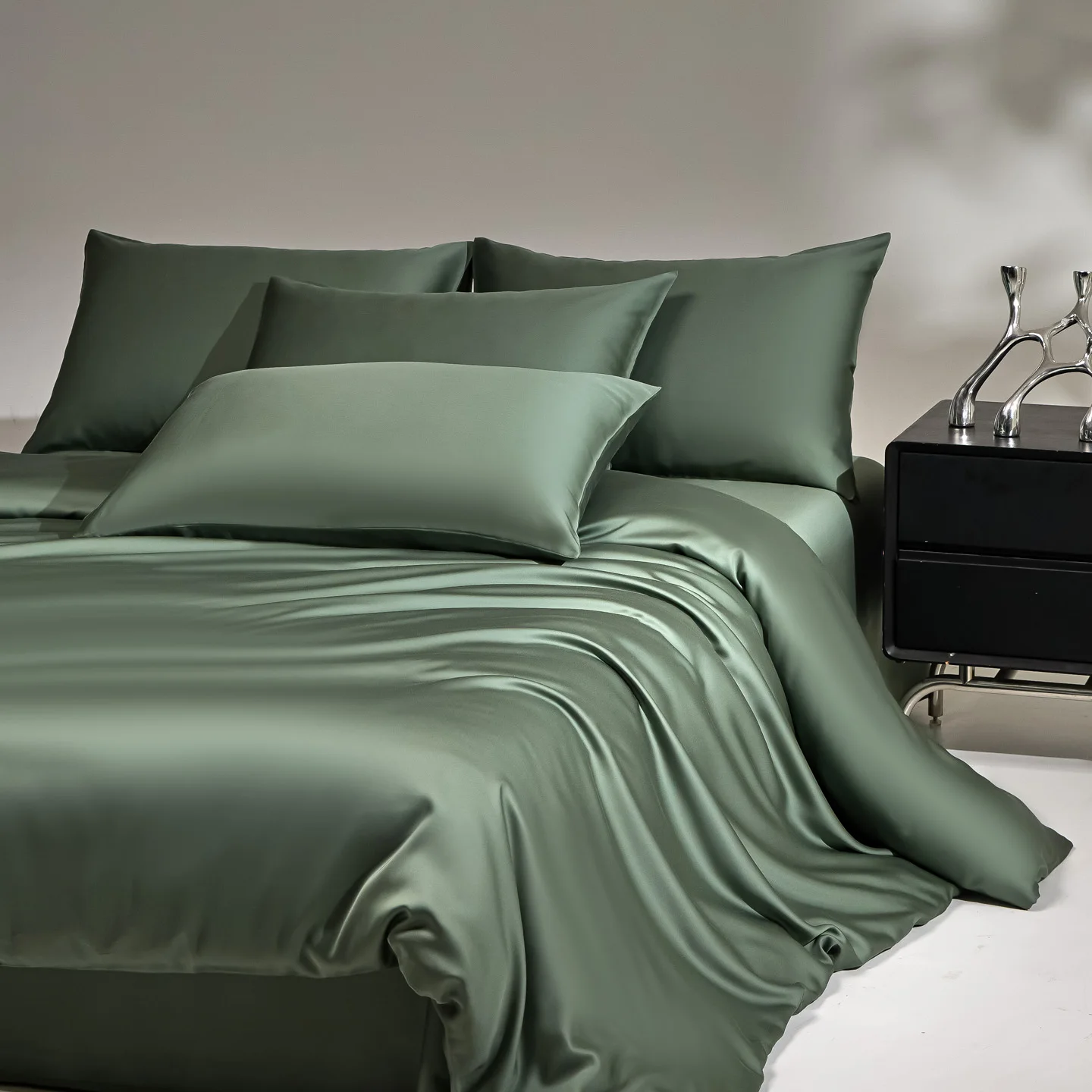 3/4pcs Mulberry Silk Bedding Set Duvet Cover Flat Sheet Pillowcase Set Natural Silk Single Queen King Duvet Set Gift Box