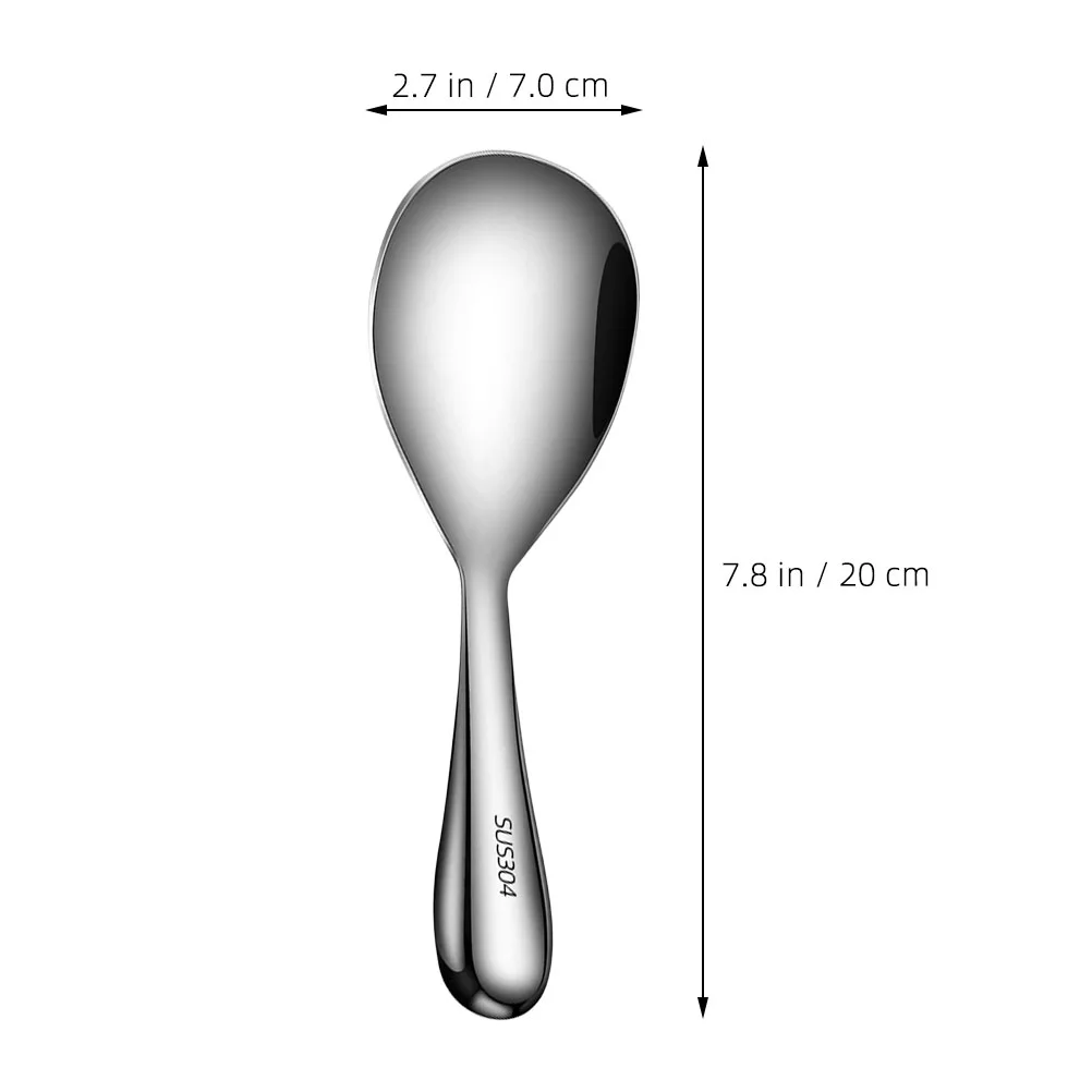 Serving Spoon Non-stick Spoons Stainless Steel Rice Large Kitchen Scooper Basting Coffee