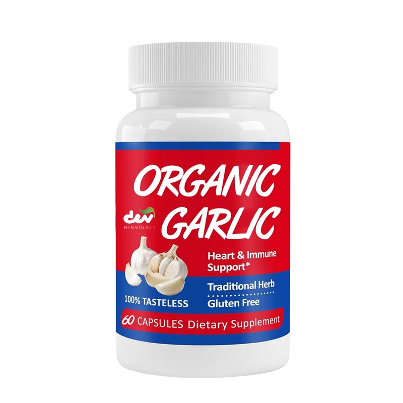 Aged Garlic Extract Organic 9000MG Garlic Supplement Powder 30:1 Extract Formula, Containing Selenium, Iron, Zinc, and Manganese