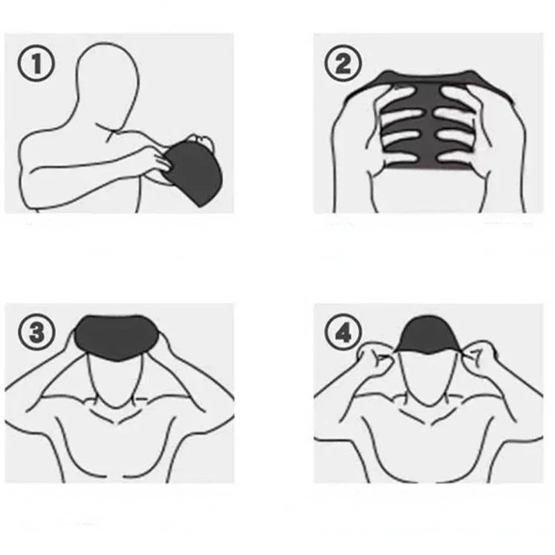 قبعة السباحة سيليكون مقاوم للماء قبعة السباحة للرجال النساء الكبار الاطفال الشعر الطويل قبعات حمام السباحة معدات الغوص قبعة مرنة جديد