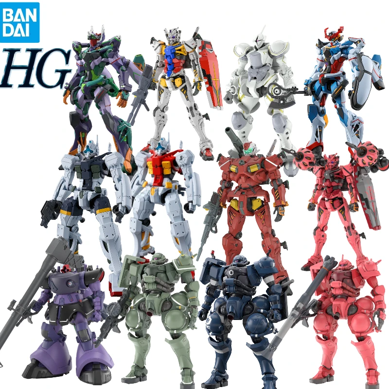 

Bandai HG 1/144 GQuuuuuuX Фигурки Red Gundam Mobile Suit Police Zaku Model Kit Sugai's Gelgoog Original Box