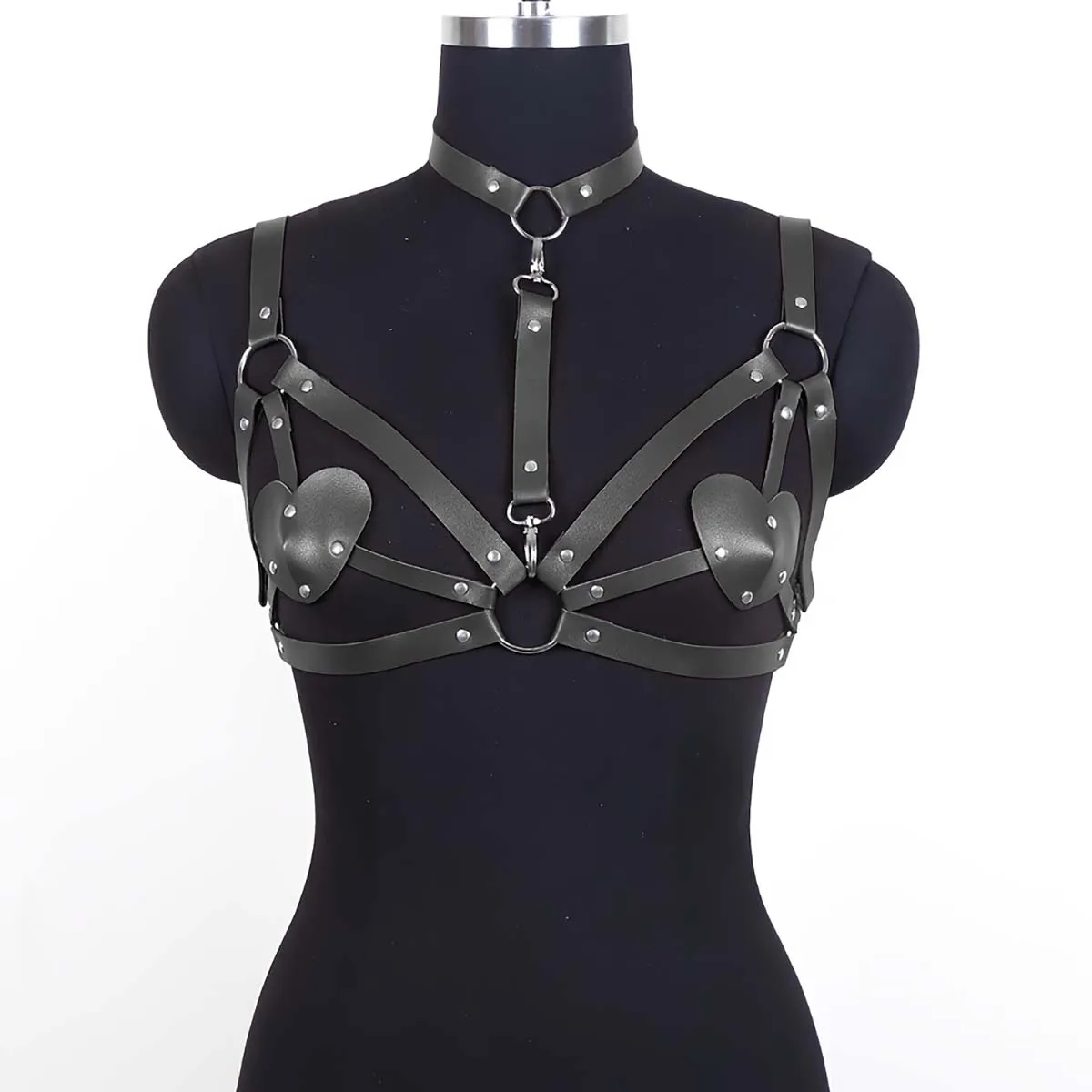 Women Sexy Body Harness Belt Chest Harness Bra Leather Lingerie Bdsm Bondage Lingerie Gothic Fetish Clothing Exotic Accessorie