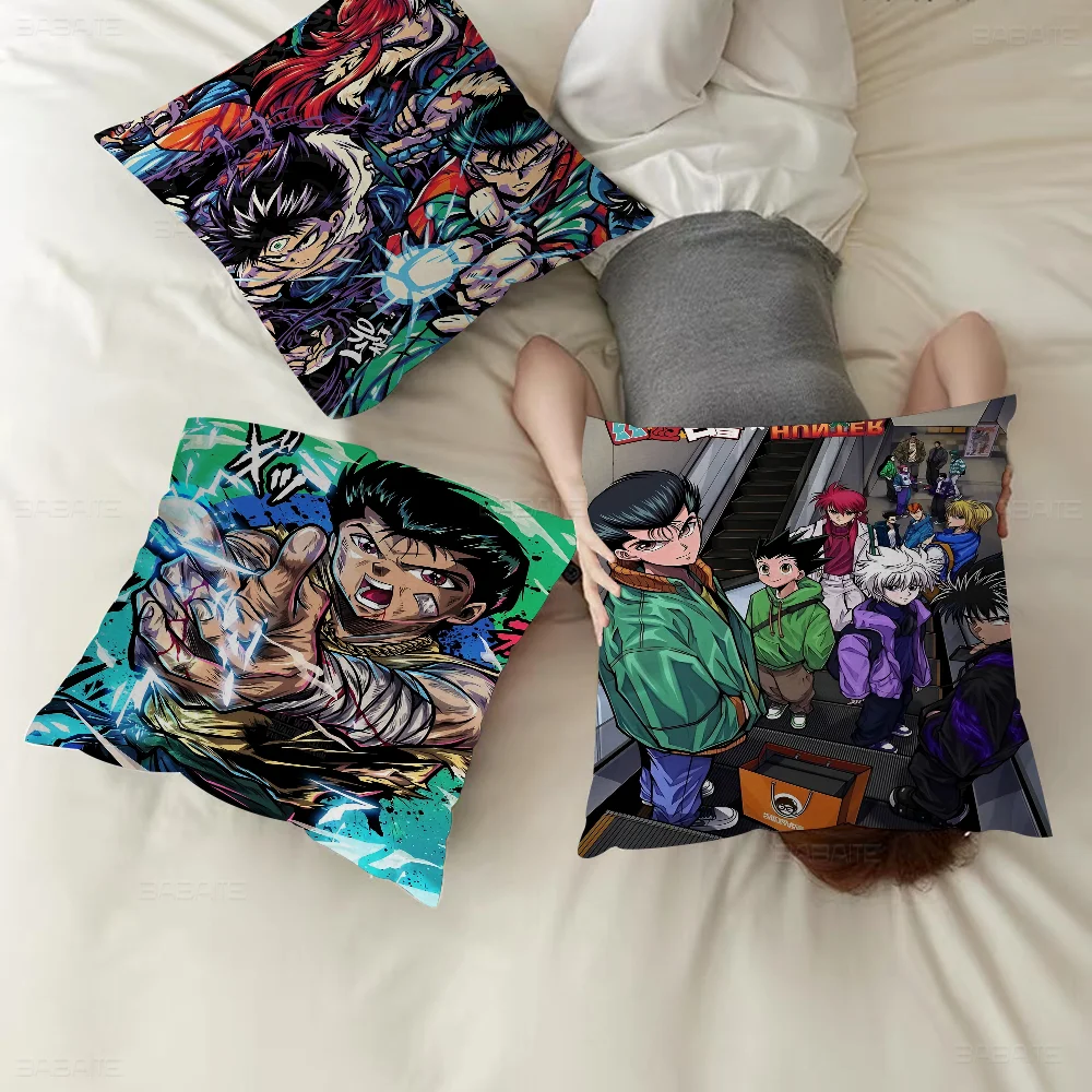 

Anime YuYu Hakusho Stitch Lucky Dragon pillow cover sofa cushion cover home room decoration children gift