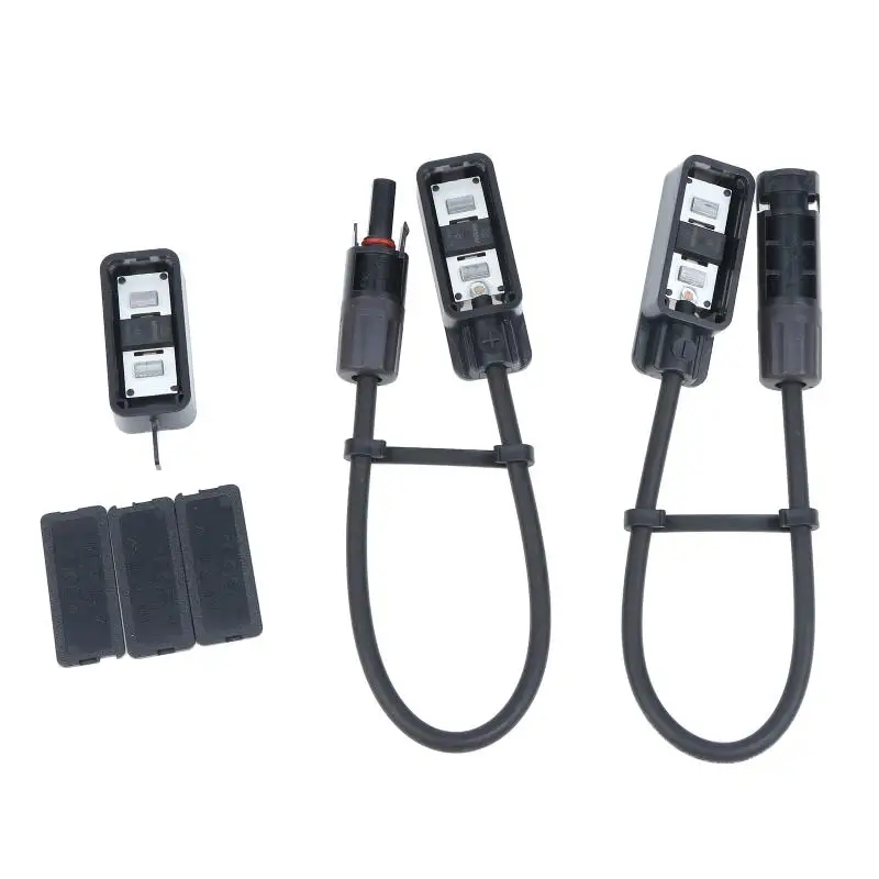 Solar Panel Junction Box 1500V 30A Waterproof PV Connector Adaptor for Off Grid Home Solar Power System Installation