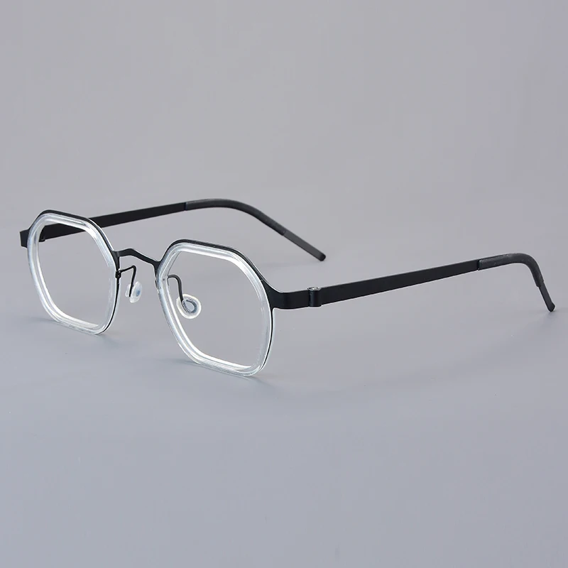 

Denmark Brand Glasses 9799 Large-faced Square-framed Glasses Wide Field Vision Full-framed Business Glasses Men Women Elite