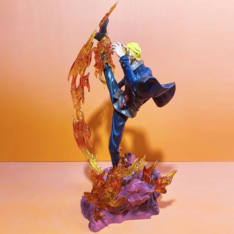 Manga uma peça sanji figuras pvc gk estátua figuras de ação coleção ornamento modelo brinquedos estatueta crianças presentes natal