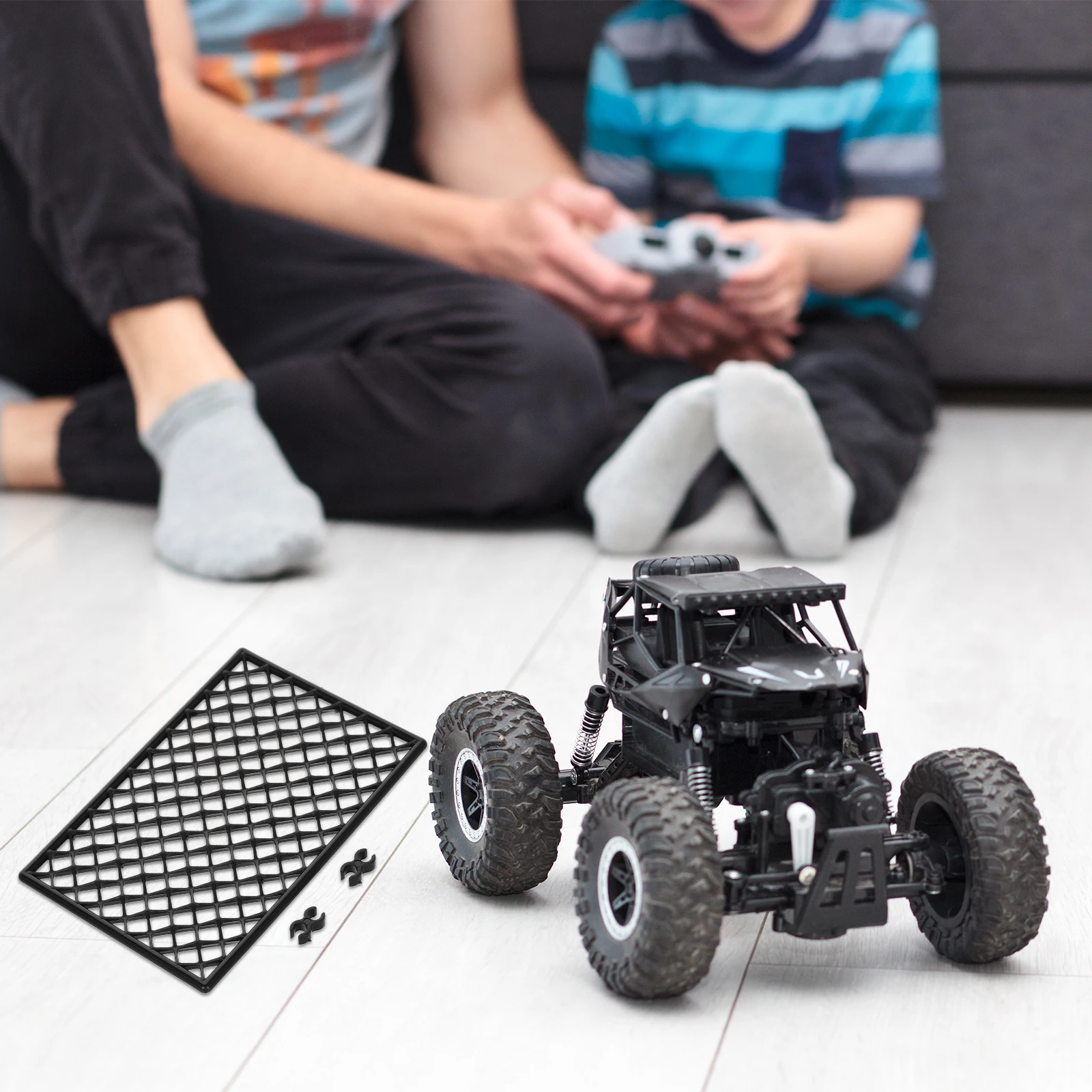 

30pcs Rc Car Garage Assembly Mesh Panels For Drift Racing Mini Traffic Parking Diy Layout Sturdy Remote Control Car Enthusiast
