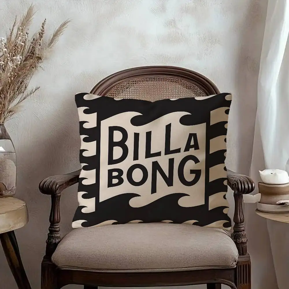 C-CasualS S-Surfing B-Billabonges Personalized Pillow Cover Kids Bedroom Wild Party Decor Pillowcase kid Birthday shower Gift