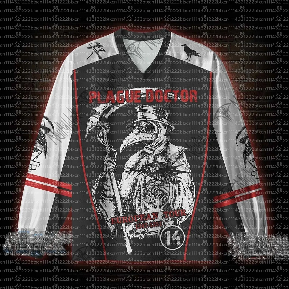 2026 New Movie Sports Fashion Adult Children Long Sleeve V-neck Street View Clothing Gothic Horror Fan Gift