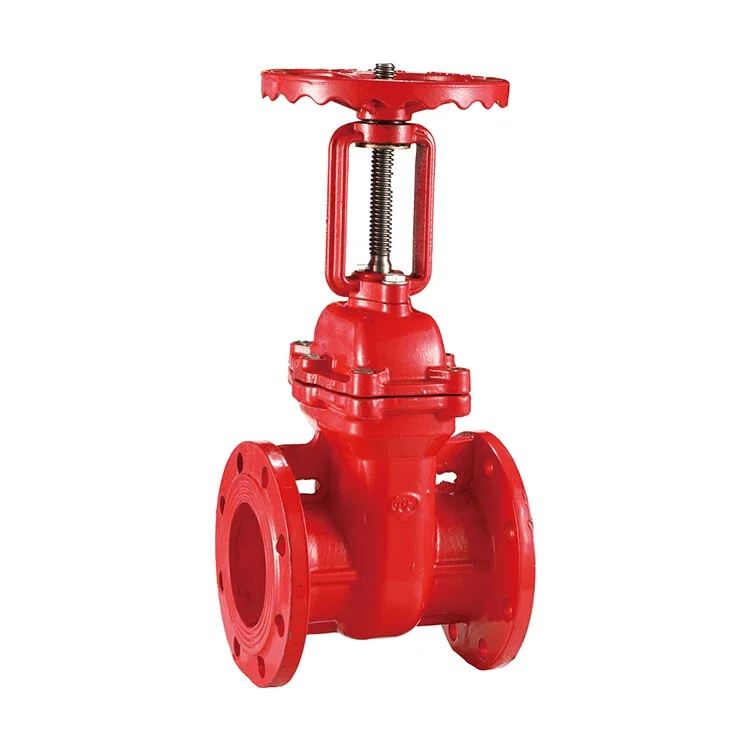 Fire Fighting FM UL Ductile Iron Valve Flanged Resilient OSY Gate DI Valve Grooved Flange Gate Valve