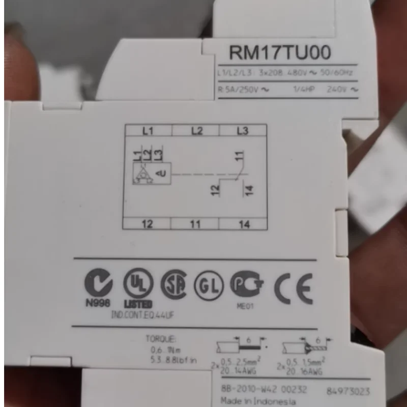 Second hand RM17TU00 measuring and monitoring relay test OK in stock for  quick delivery