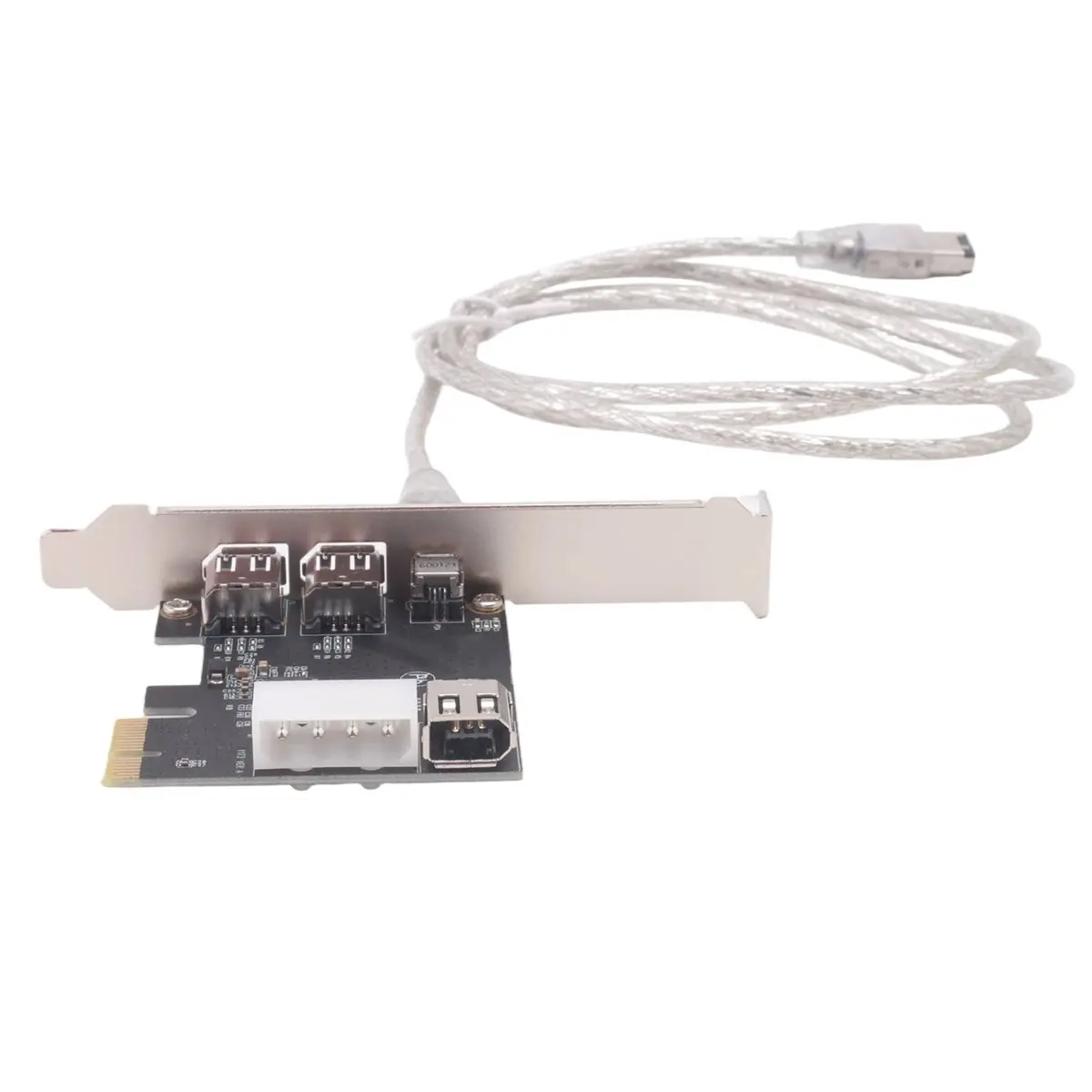 A14M PCI-E 1X 1394 4 Port DV HD Video Capture Card Firewire Card 800/400/200/100Mbps Supports Hot-Swapping for Desktop