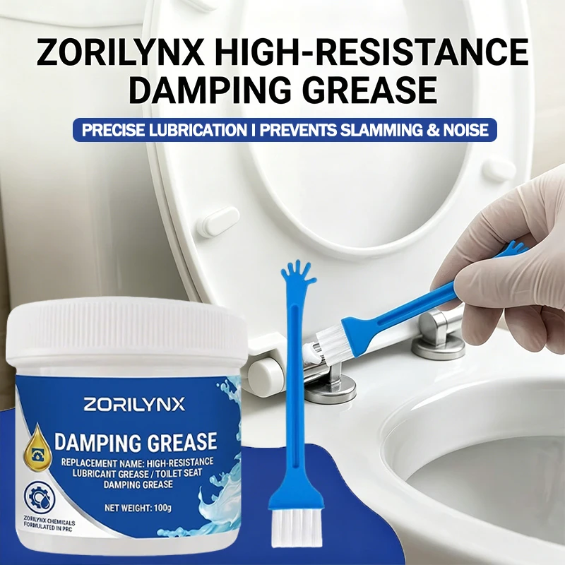

High Viscosity Damping Grease for Toilet Seat Cover Slow Close Hinge Silent Soft Close Damper Lubricant Oil 60g SIKEZHAN