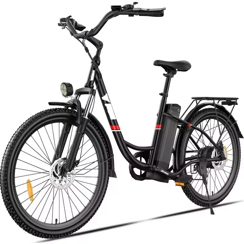 

Electric Bike, 26'' Electric Bike for Adults, 500W Ebike with 48V Removable Battery, Electric Commuter Cruiser Bike 20MPH