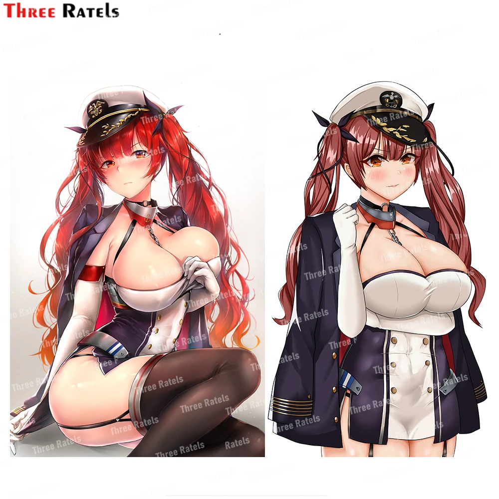 Three Ratels I901 Honolulu Azur Lane Personalized Creative Scratch Stickers For Passat B5 Auto Decals