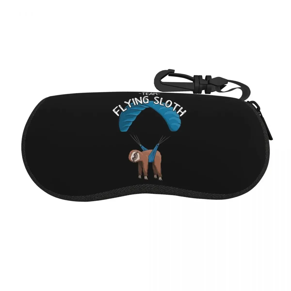 Paragliding Flying Sloth Sunglasses Skydiver Paraglider Shell Glasses Case Sunglasses Box Women Men Soft Eyeglasses Bag Pouch