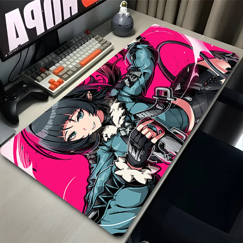 Big Gaming Mouse Pad HD Print Z-zenless Zone Zero Gamer Extended Desk mat Computer Accessories Anti-fray kawaii Anime Mousepad