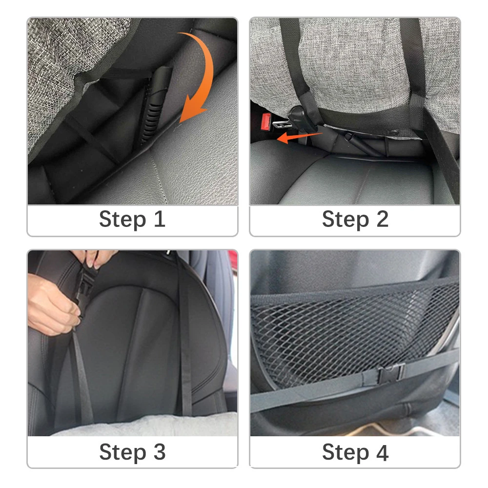 Dog Car Seat with Safety Strap Car Booster Seats for Small/Medium Dogs or Cats Universal Comfortable Dog Bed for Car and Home