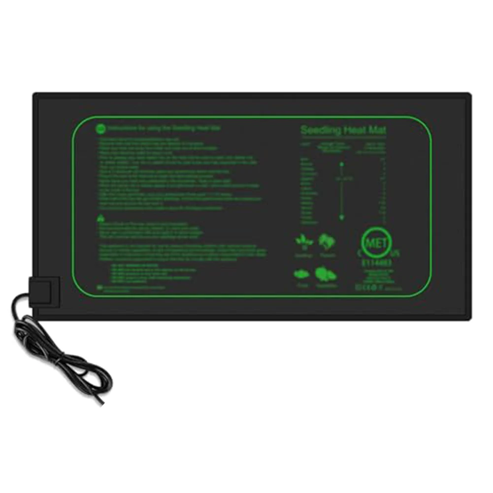 Plant Heating Mat 10 by 20 75 Inches Waterproof for Indoor Gardening Greenhouses and Enclosures Providing Uniform Heat for