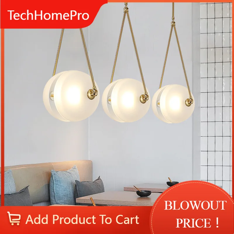 TechHPArt Restaurant Bar Counter Cafe Bedroom Bedside Exhibition Hall Glass Showcase Pendant