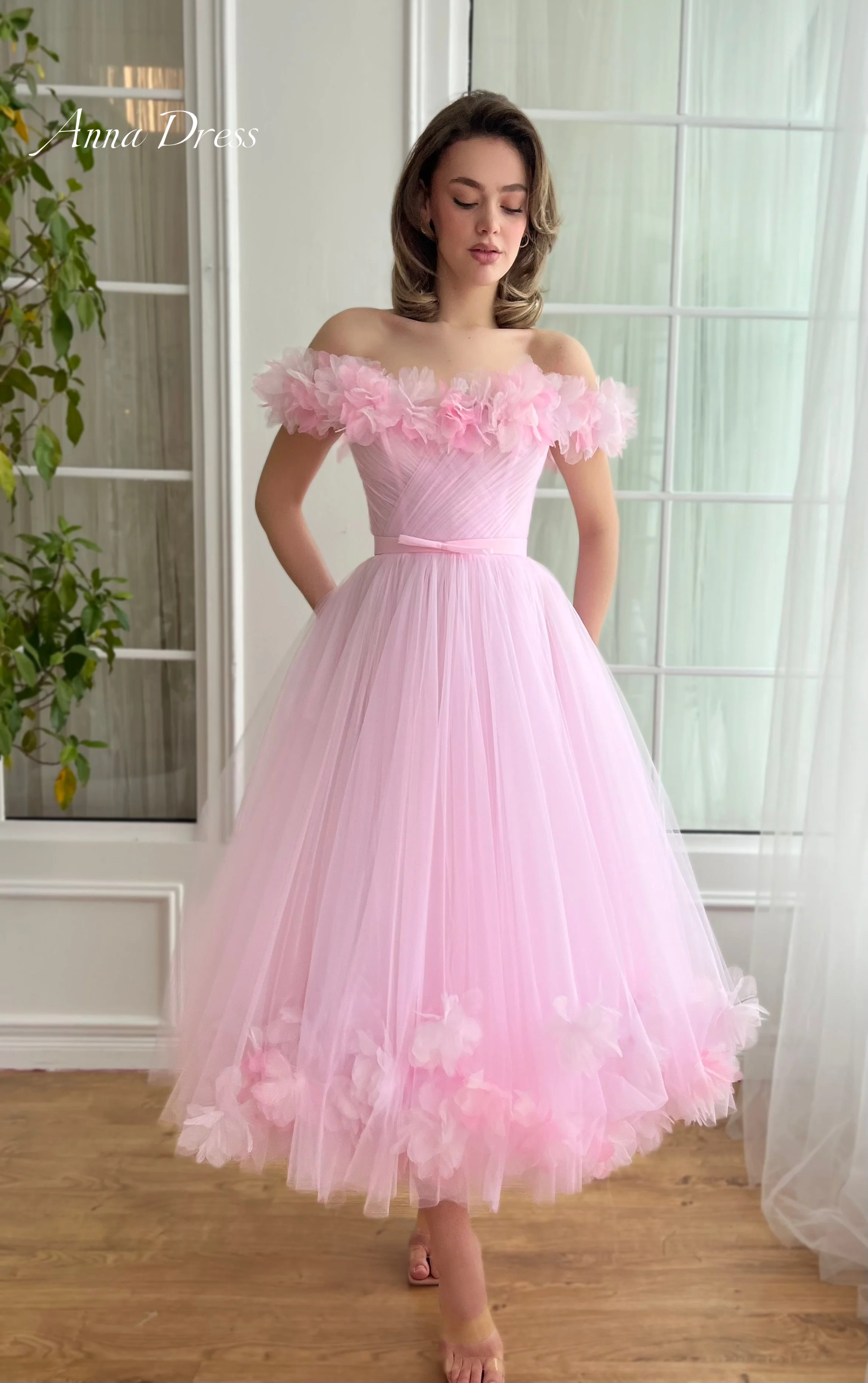 Anna Sweetheart Formal Dress Women Elegant Dresses Woman 2024 Luxury Party Dress Pink Ladies Dresses for Special Occasions Gauze