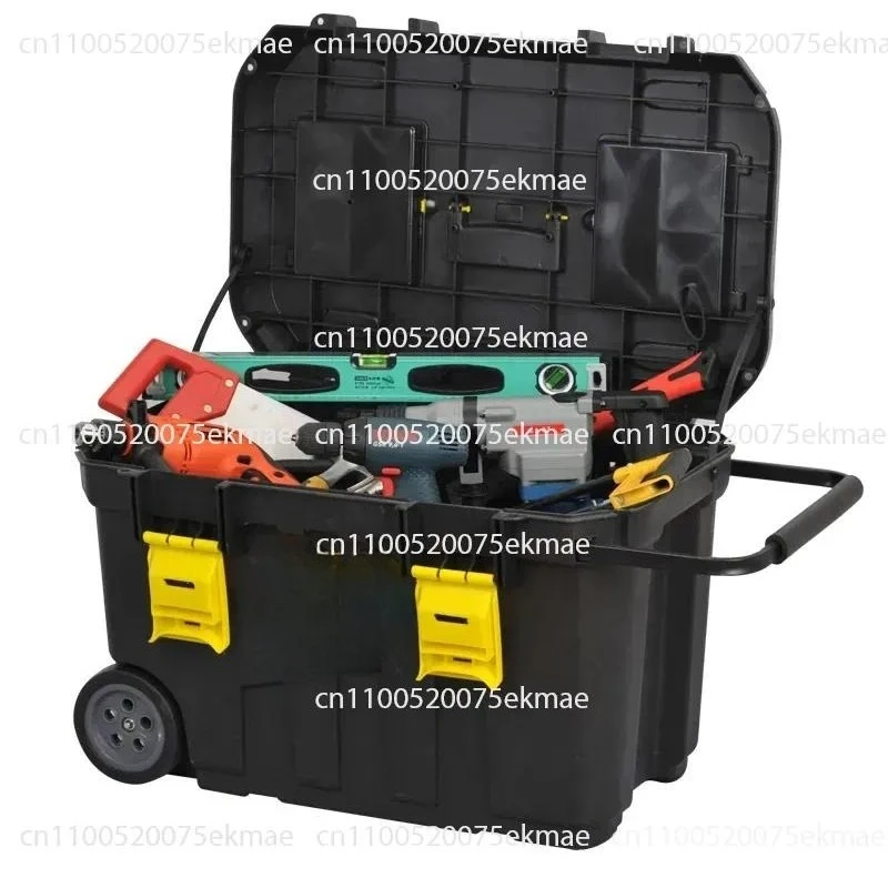 Car Hardware Toolbox Thickened Wheeled Large Portable Multifunctional Home Maintenance Tool Storage Box