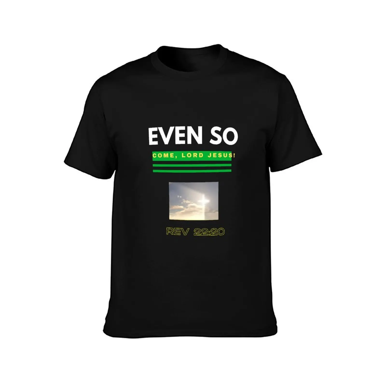 Even so, Come Lord Jesus T-Shirt Simple Casual Short Sleeve Tee T-Shirt