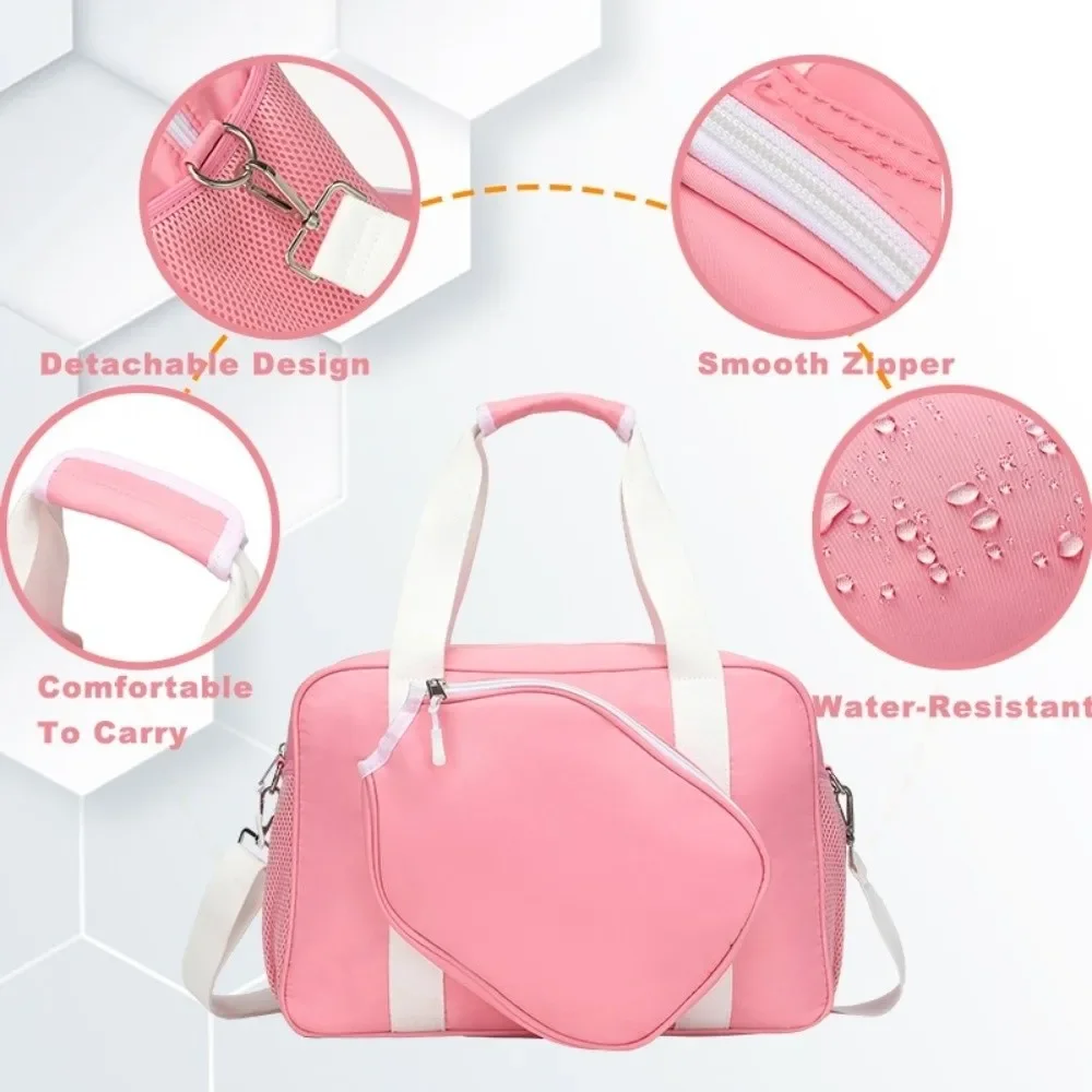 حقيبة كتف مضرب كرة البيسبول من النايلون، سعة كبيرة، مقاومة للماء، حقيبة مجداف كرة البيسبول، حزام قابل للتعديل، حقيبة يد كرة البيسبول #3