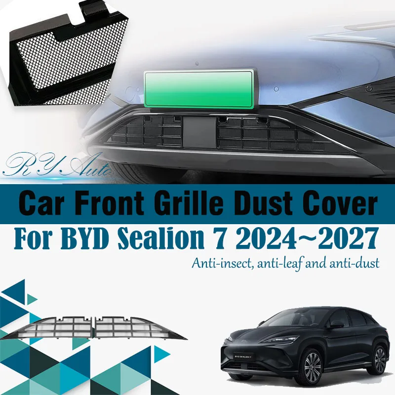 

Car Grille Mesh For BYD Sealion 7 07 EV 2024 2025 2026 2027 Anti-dusty Air Intake Insect Net Grille Dust Covers Auto Accessories